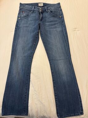 Hudson Jeans Women's Medium Blue Cropped Beth Baby Boot